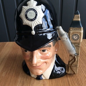 Royal Doulton D6744 Large Character Jug The London &quot;Bobby&quot;