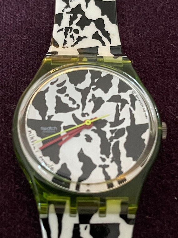 ニコラです Authentic Unisex Swatch Flaeck GZ117 1991 Niklaus Troxler