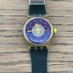 SWATCH WATCH SSK101 &quot;OROLOGIO&quot;. Stop Watch. 1993. Vintage Original. Very Rare