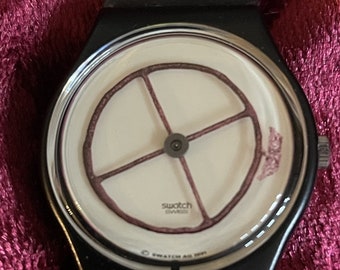 Swatch Watch GZ120- « WHEEL ANIMAL » 1991 Original conçu par Not Vital For Swiss Seven Hundred Year Anniversary