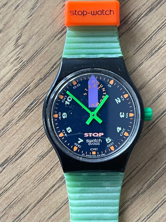 Swatch スウォッチ 初代ストップウォッチ JESS'RUSH SSB100 Swatch Watch SSB100 