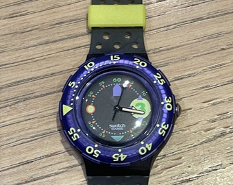 Montre Swatch SDB101 "CAPTAIN NEMO" Original Scuba 1992. Très rare et de collection