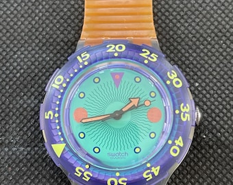 Swatch Watch SDK102 "MEDUSA" Original Scuba 1991. Very Rare and Collectable
