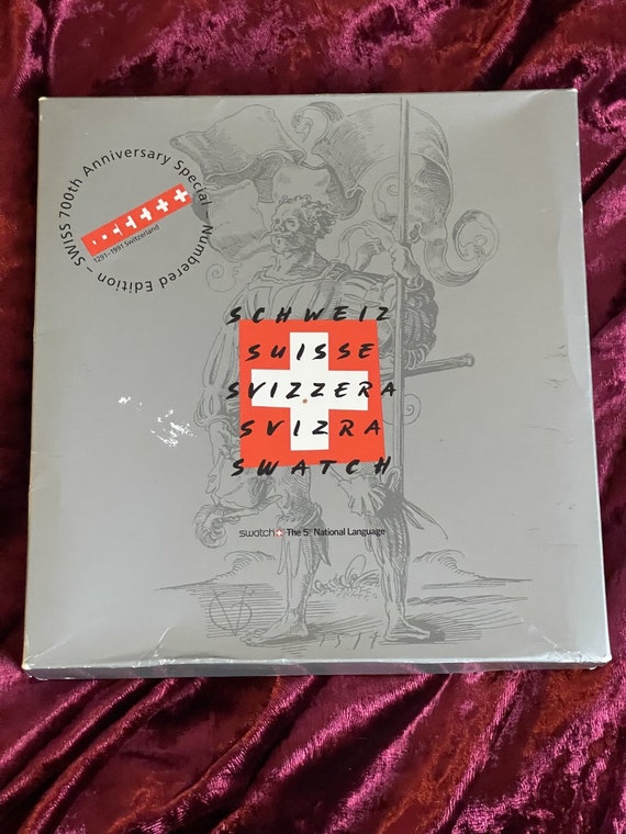Swatch 700th Anniversary Special Box Set 4 Artists Watches. 1991