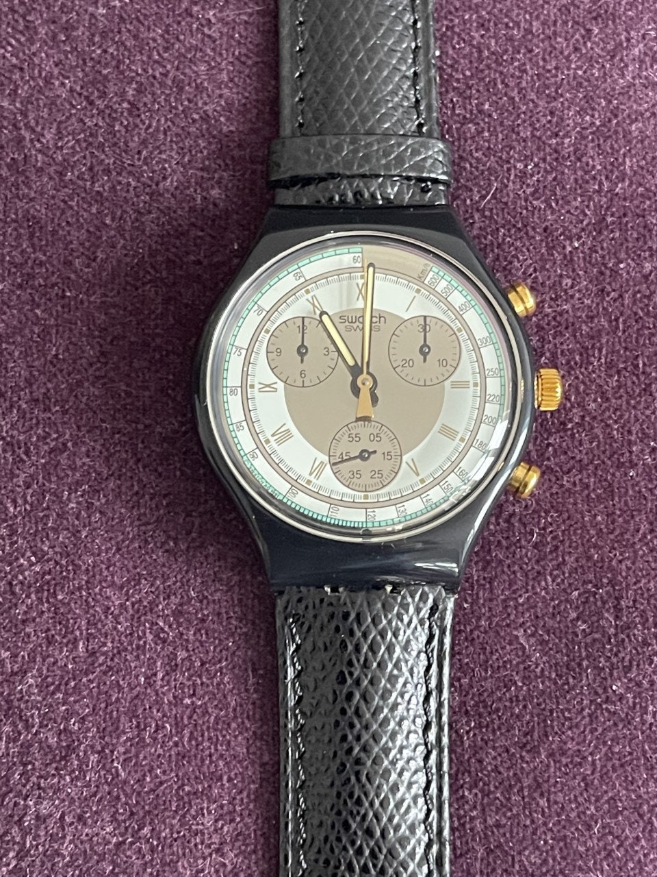 時計 Swatch Chrono COLOSSAL SCB109 Vintage SWATCH CHRONO COLOSSAL SCB109 VINTAGE WATCH MADE IN