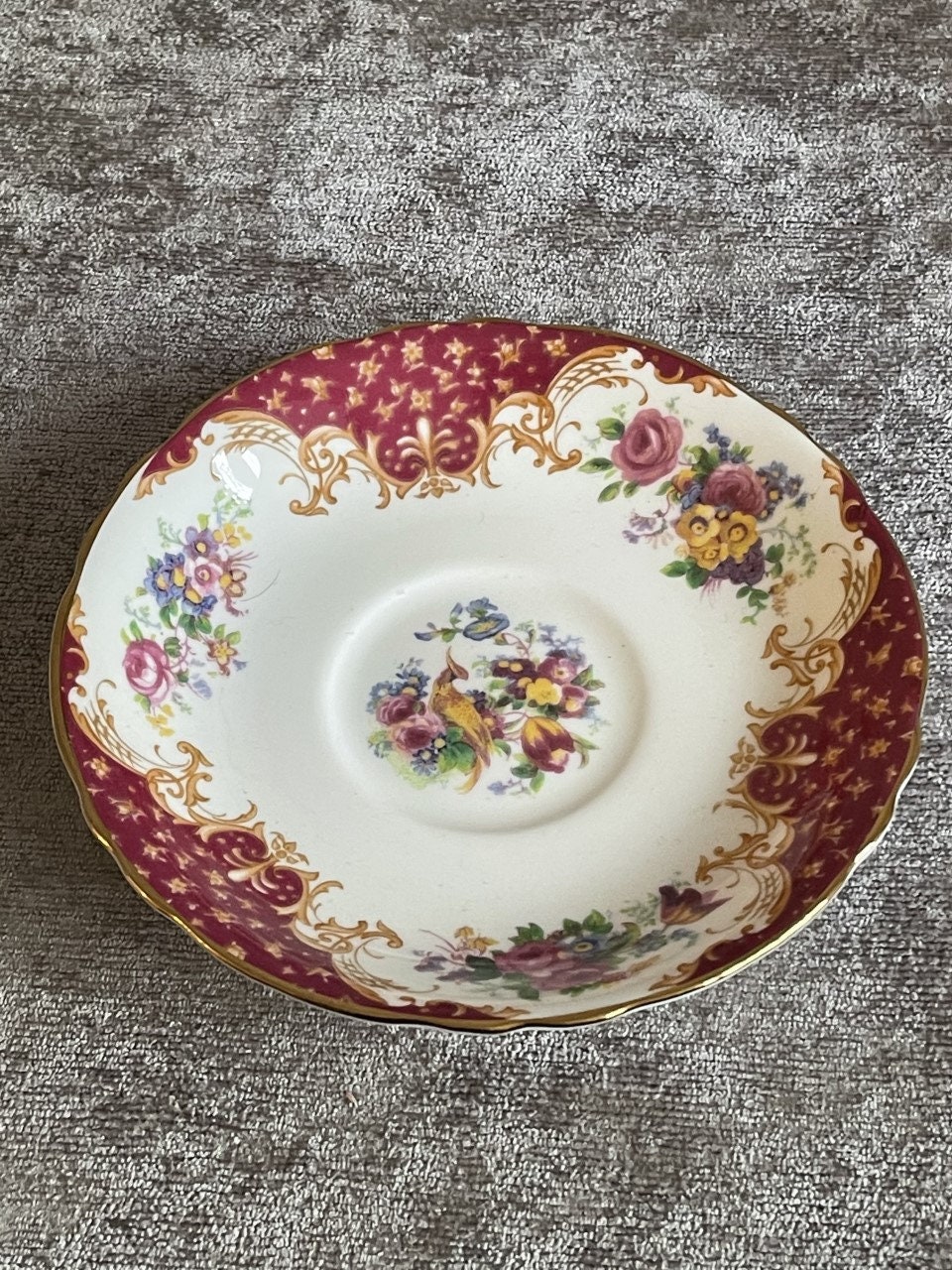 Paragon Rockingham Red Tea Set Complete With Teapot - Etsy UK