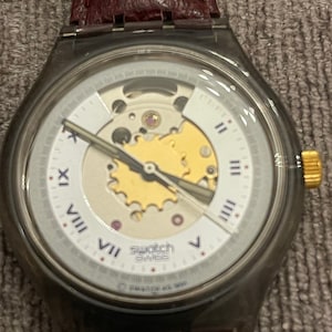 Swatch Watch Automatic SAM100 &quot;RUBIN&quot; 1991 vintage original in mint condition . Very Rare