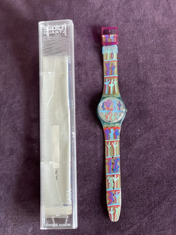 Swatch Watch GN106 "ENCHANTING FOREST" 1995 Desig… - image 2