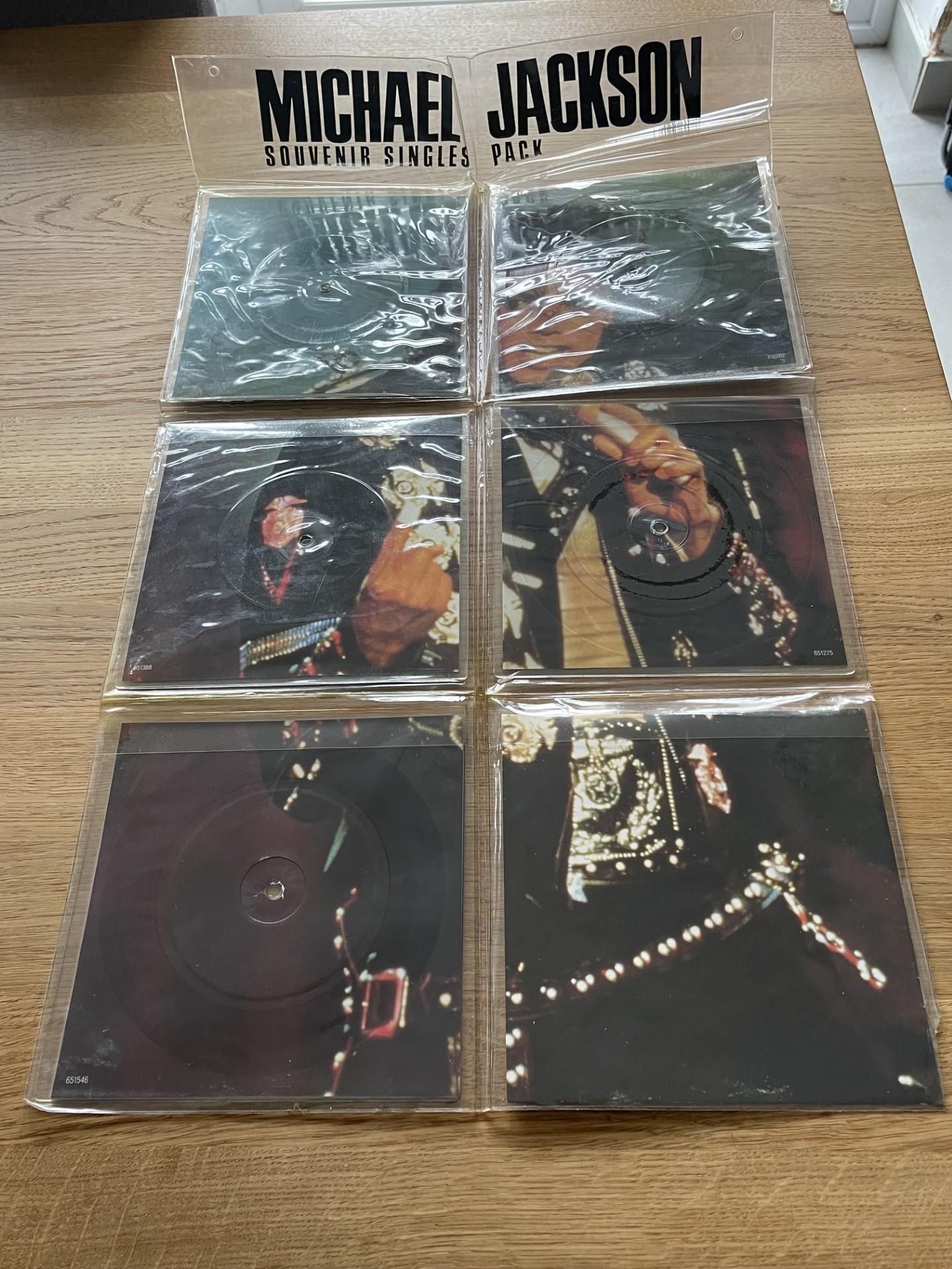 Michael Jackson Seven Inch Souvenir Picture Disc Singles Set of 5