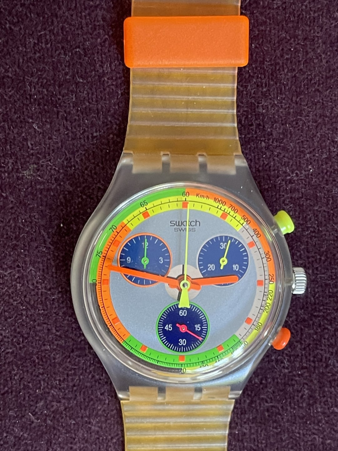 93年 swatch スウォッチ クロノグラフ sck104 ヴィンテージ 時計