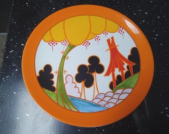 Clarice Cliff Bizarre &quot;SUMMERHOUSE&quot; Plate
