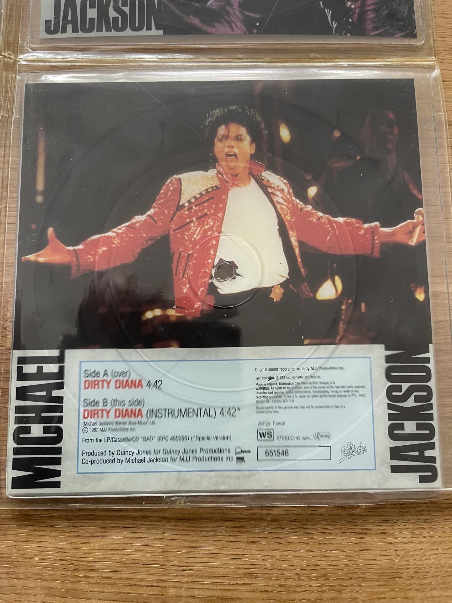 Michael Jackson Seven Inch Souvenir Picture Disc Singles Set of 5