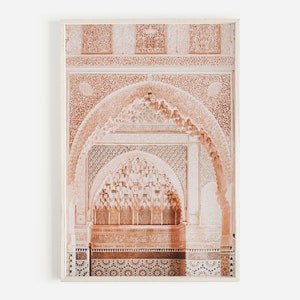 Pastel Moroccan Arch, Arabic Architecture Print, Boho Wall Decor, Desert Architecture, Moroccan Print, Printable Art