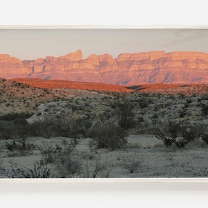 Texas Desert Art Print, Desert Sunset, Big Bend Wall Art, Texas Travel Poster, National Park Print, Digital Download