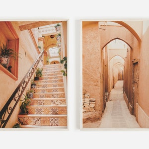 Desert Print Set, Architecture Wall Art, Moroccan Decor, Boho Desert Printable, Travel Wall Art, Morocco Alley, Printable Wall Art