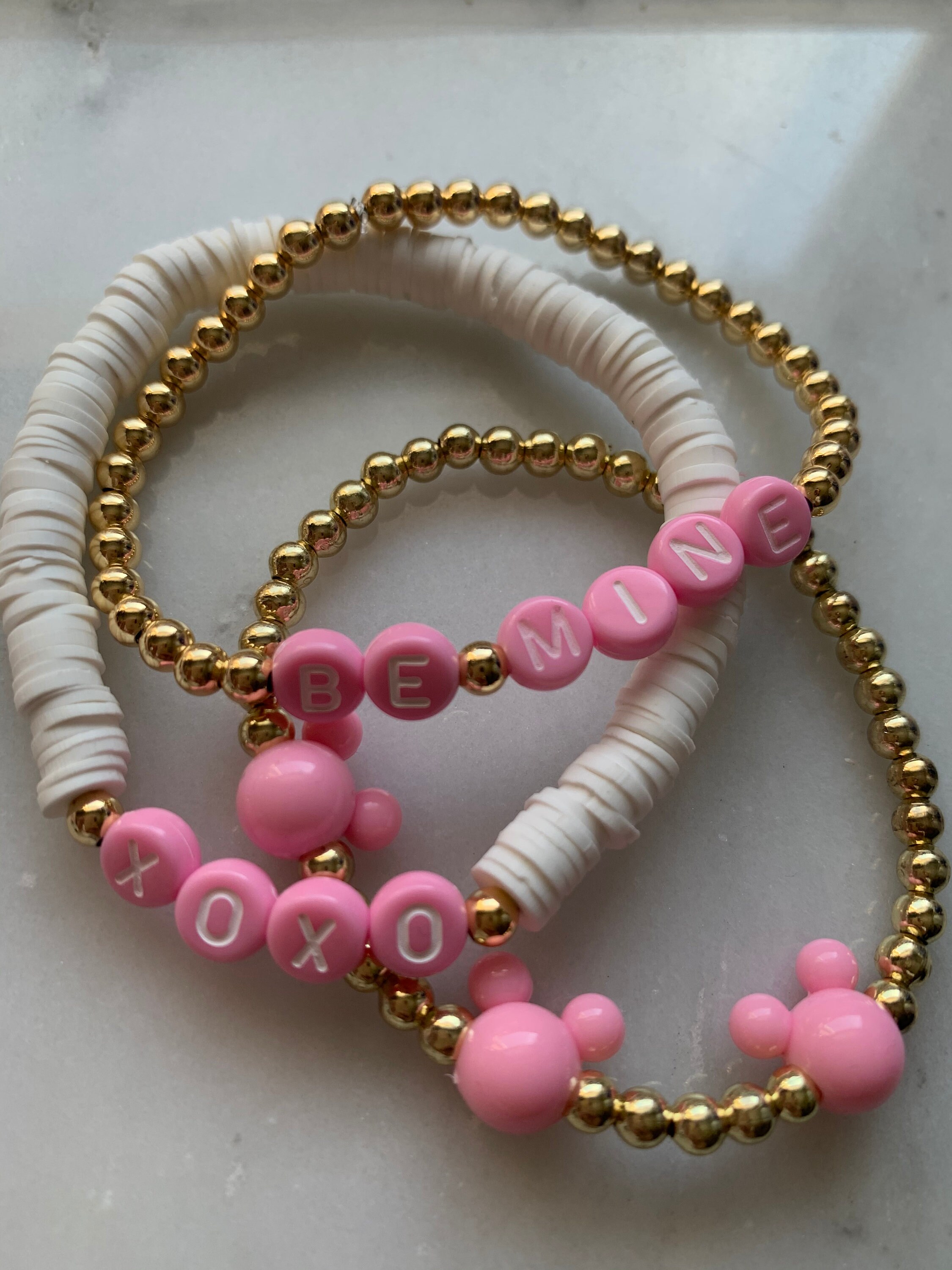 Be Mine Stacking Bracelet XOXO Bracelets Custom Bracelets Etsy