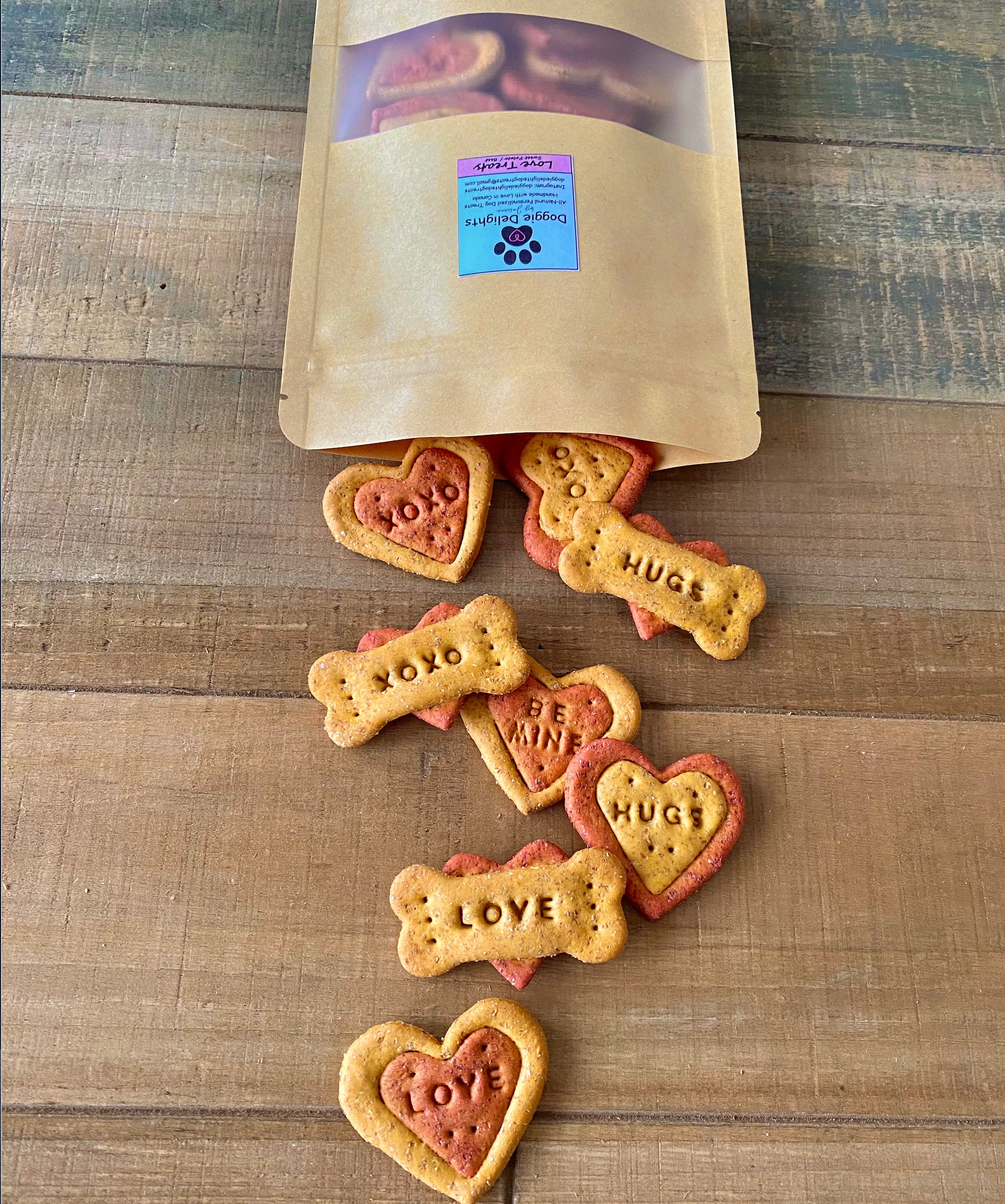 Doggie Delights Custom Dog Treats Etsy Canada