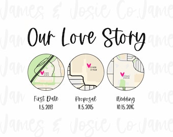 love story custom map, digital map, portrait, minimalist, digital art, drawing