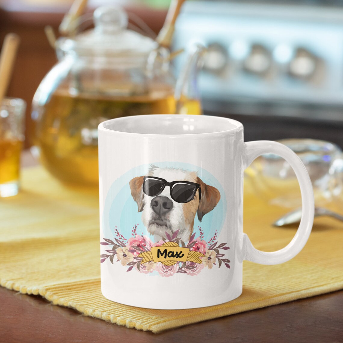 Personalize Dog Mug Funny Dog Mugs Personalized Dog Gift Etsy