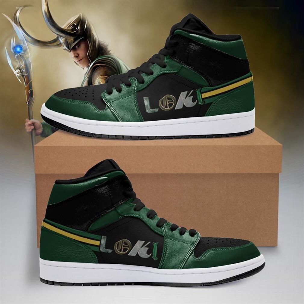 Loki Marvel Xmen Avengers Air Jordan Hightop Jd1 Shoes Etsy
