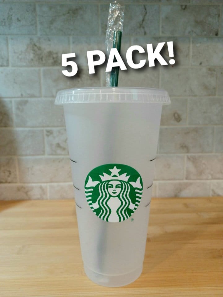 clear starbucks mug