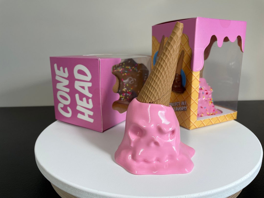Conehead Art Toy Etsy