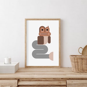 Taniwha - Te Reo Maori Inspired Art Printable Digital Download Design minimalista Wall Art