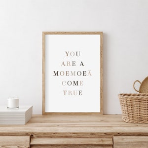 Moemoeā (Dream) - Te Reo Maori Inspired Art Printable Digital Download Minimalist Design Wall Art