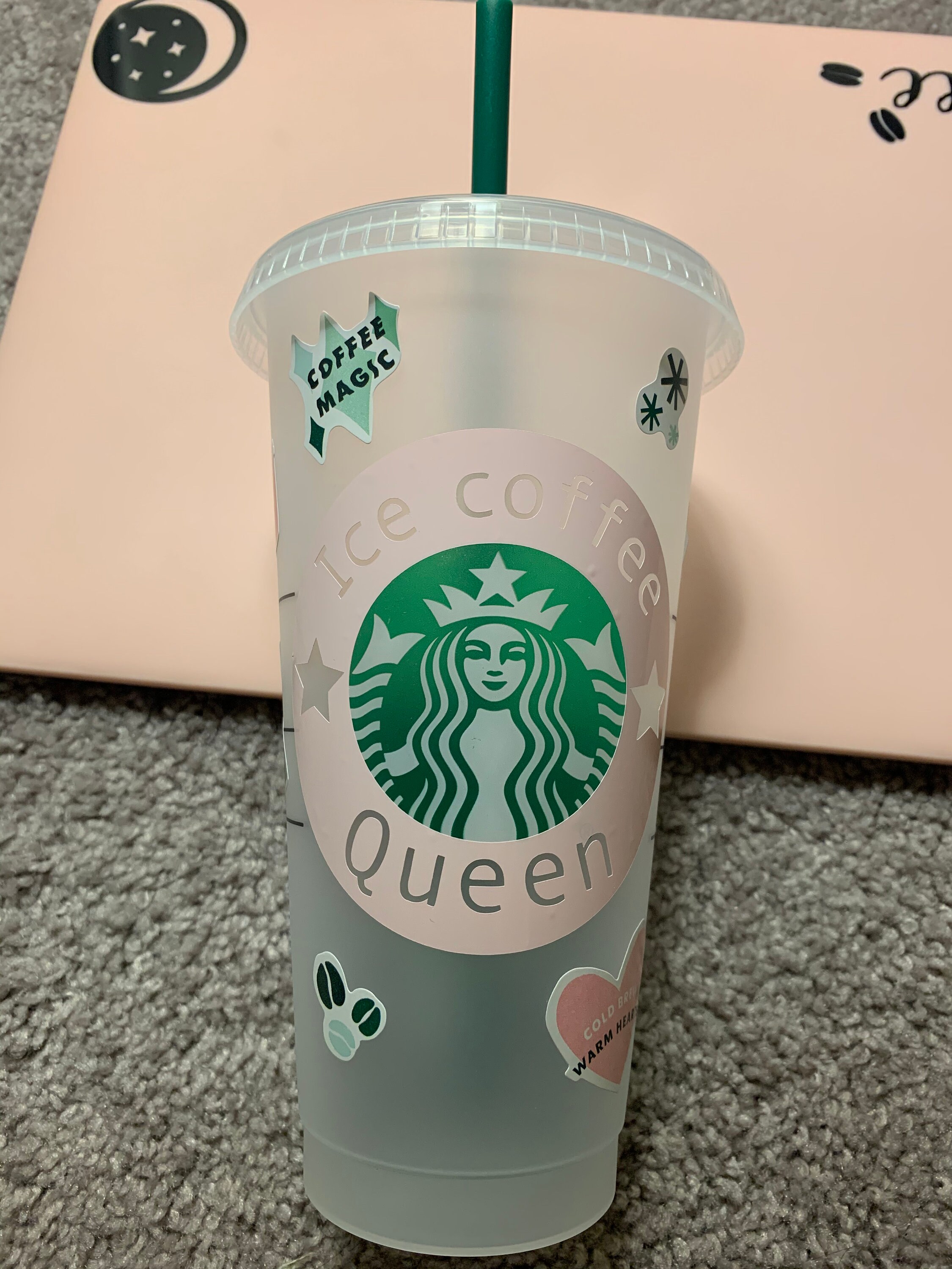 Decorated Starbucks iced cups Etsy
