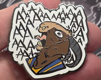 1.5"Emaille Pin Präpotenter Schrei - DCC Crawler Carl Donut Litrpg dnd