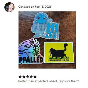 Tread where I please, Carl. Princess Donut with Naga Sticker DnD Fantasy LitRPG, Waterproof Vinyl Dungeon Crawler Carl bild 3