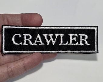 4" Iron on embroidered patch - DCC Crawler CRAWLER Carl Donut Litrpg dnd