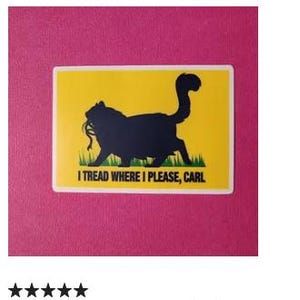 Tread where I please, Carl. Princess Donut with Naga Sticker DnD Fantasy LitRPG, Waterproof Vinyl Dungeon Crawler Carl bild 2
