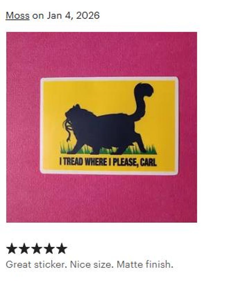 Tread where I please, Carl. Princess Donut with Naga Sticker DnD Fantasy LitRPG, Waterproof Vinyl Dungeon Crawler Carl bild 2