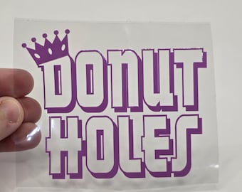 3.5" Decal  Donut Holes Purple Dungeon Crawler Carl UV rated- water bottle car Stickers Decals