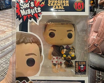 Custom made Carl and Donut figure with handmade box DCC Crawler Carl Donut Litrpg dnd