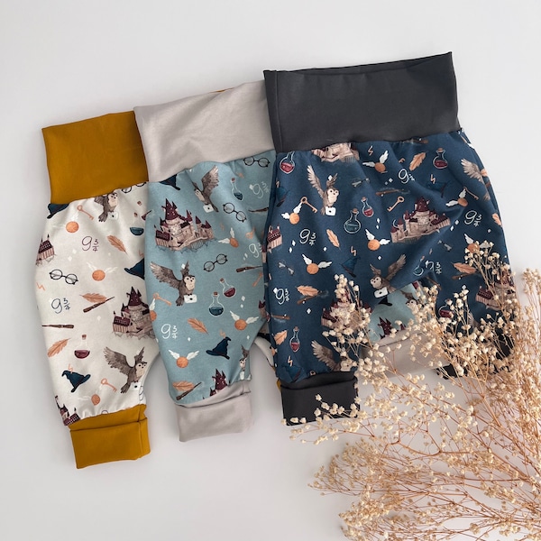 Magical Baby Harem Pants | Grow-with-the-Flow Pants | Handmade Children's Pants | Baby Gift | Unisex | Magical World