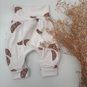 Pump pants knickerbockers in different sizes, croissant, birth, newborn, gift, baby image 1