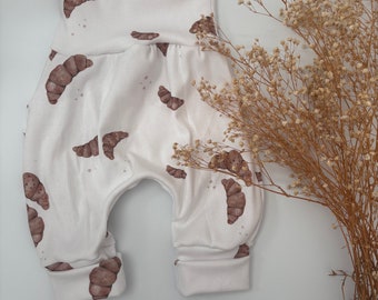 Pumpbroekjes knickerbockers in verschillende maten, croissant, geboorte, newborn, cadeau, baby