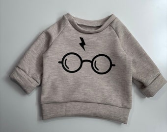 Statement Pullover Sweatshirt Magic Glasses in Various Sizes, Magic, Magic, Magic School, Newborn, Gift, Baby, Birth