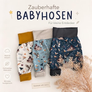 Magische Baby Pumphose | Mitwachshose Zauberer |  Handmade Kinderhose | Geschenk Baby | Unisex | Zauberwelt