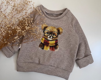 Pullover sweatshirt magic bear in different sizes, statement, magic, magic, magic school, newborn, gift, baby, birth