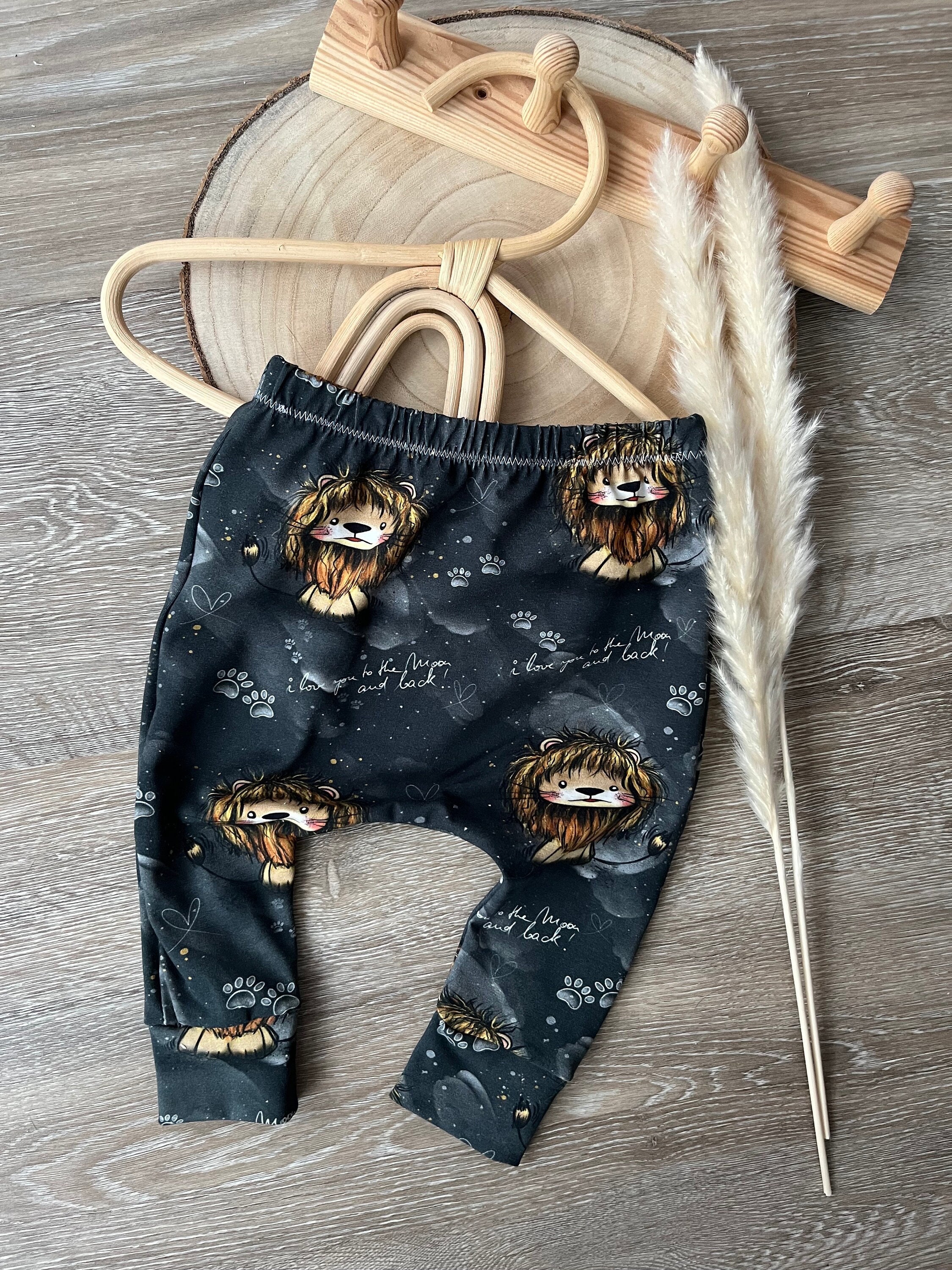 Slim Harem Pants in Different Sizes Lion Birth Gift Baby Etsy