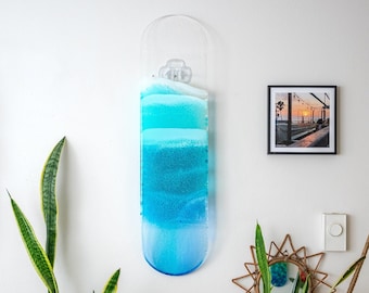 Ocean Skate Deck Art, Acrylic Skateboard, Skateboard Art, Clear Skateboard, Resin Art, Ocean Art, Resin Ocean Art