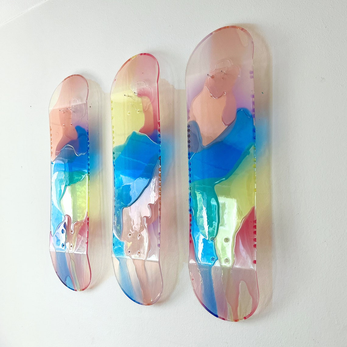 Stained Glass Skate Deck Art Acrylic Skateboard Skateboard Etsy