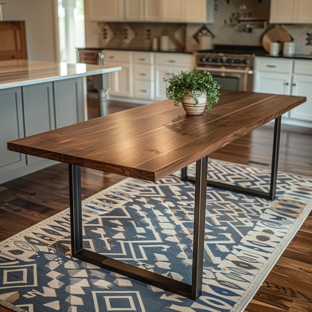 The Underhill Walnut Dining Table, Handcrafted Solid Wood Dining Table ...