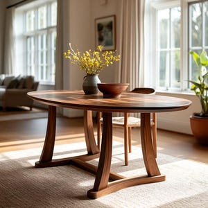 The Quinn Oval Dining Table: Heirloom Quality Solid Wood Table - Etsy
