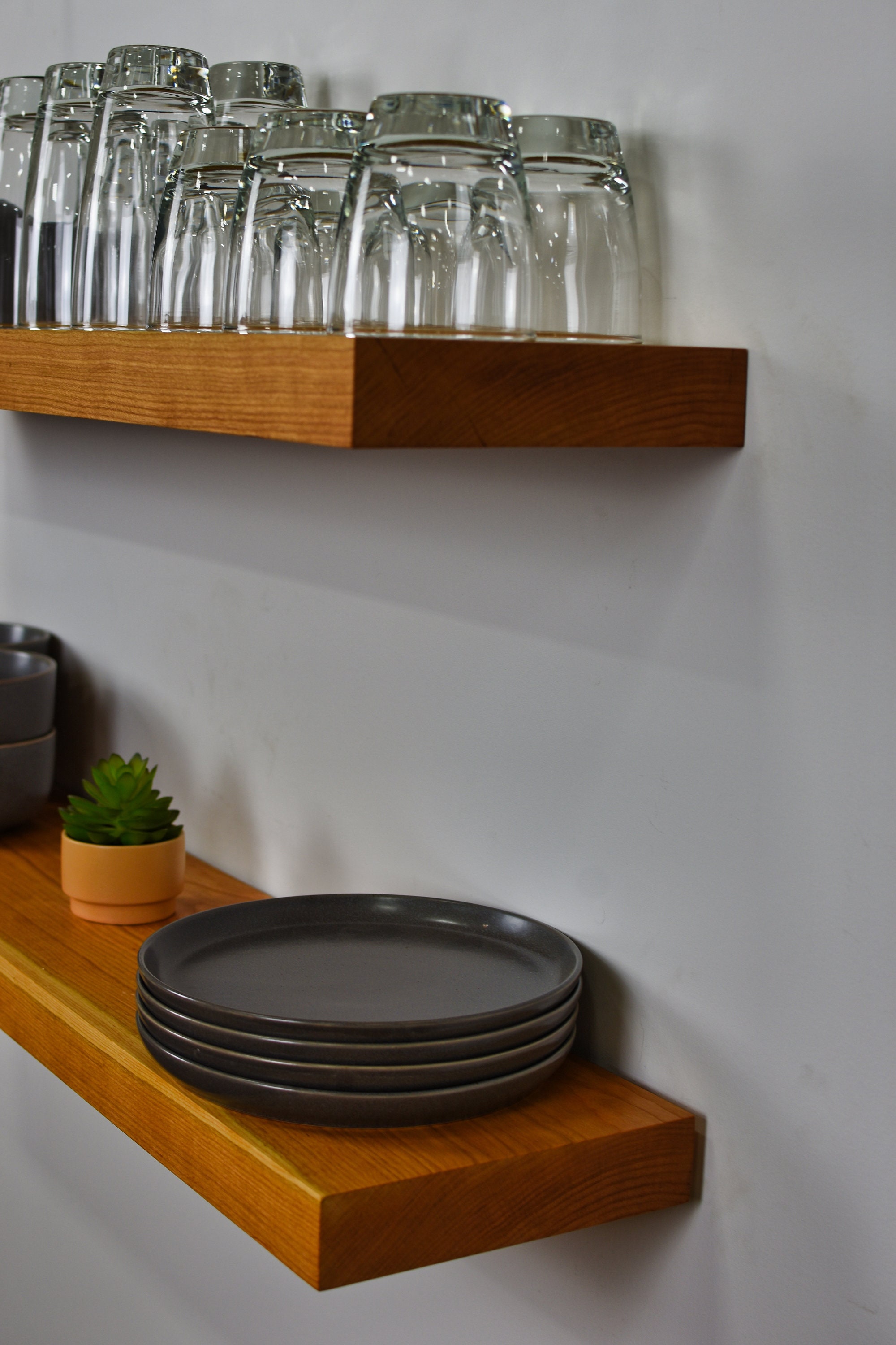Cherry Shelf Cherry Wood Shelves Cherry Wood Floating | Etsy