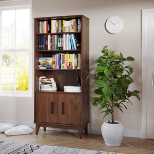 The Pinecrest Bookcase: Timeless Solid Wood Bookshelf
