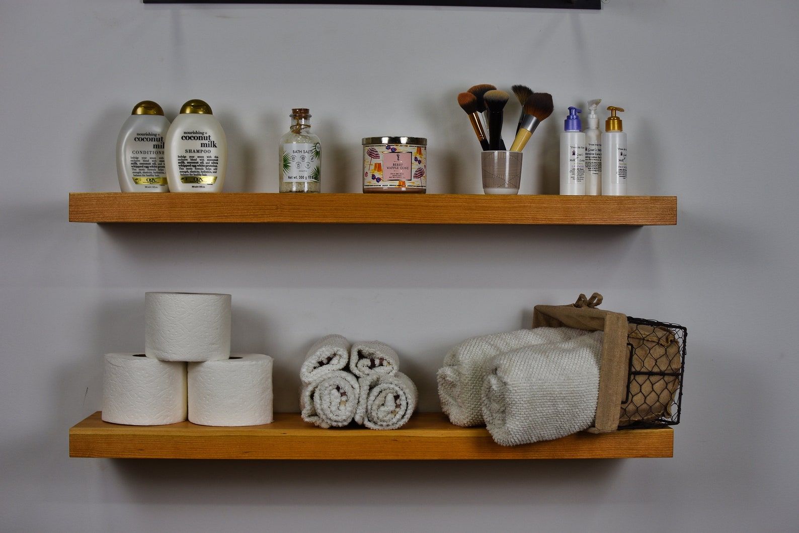 Cherry Shelf Cherry Wood Shelves Cherry Wood Floating Etsy